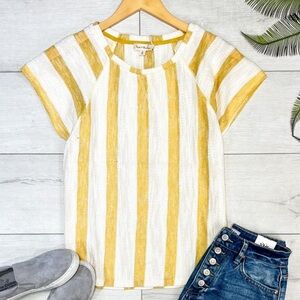 Hem & Thread Cap Sleeve T-Shirt